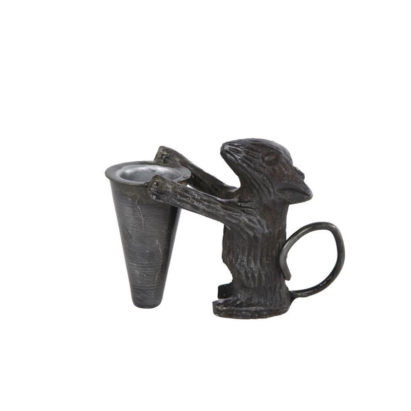 Kandelaar mouse metaal 9,5x4,5x7cm