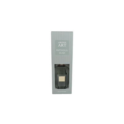 Geurverspreider aroma art patchouli musk 800ml groen glas 12x12x39cm
