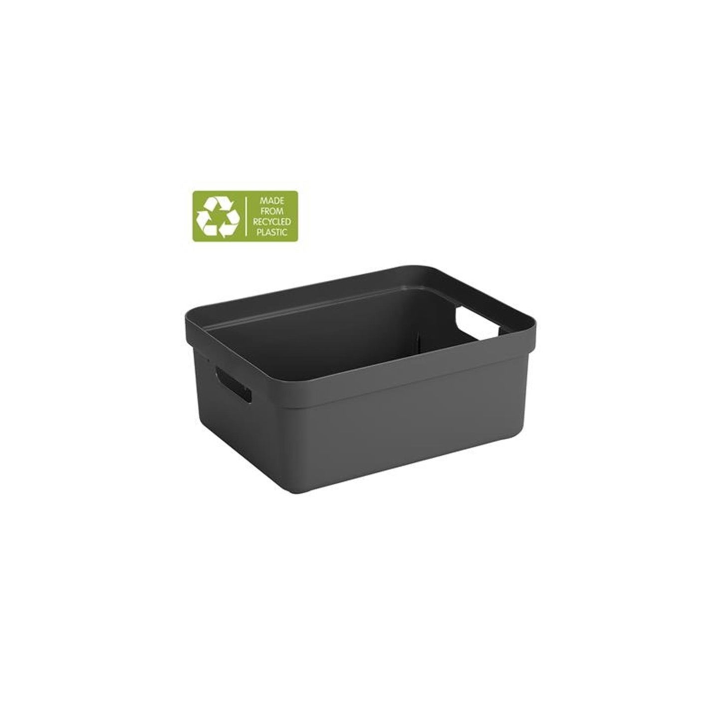 Sunware - sigma home opbergbox 24l antraciet - 44,5 x 34,5 x 18 cm