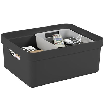 Sunware sigma home opbergbox 24l antraciet 44,5 x 34,5 x 18 cm