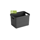 Sunware sigma home opbergbox 18l antraciet 35,2 x 25,3 x 24,3 cm - afbeelding 1