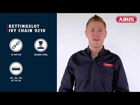 Abus Ivy Chain 9210 170 Fietskettingslot - 170cm - ART3 - Zwart