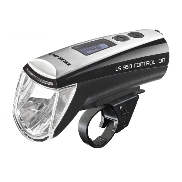 Trelock koplamp ls950 control ion - 70 lux - incl. houder