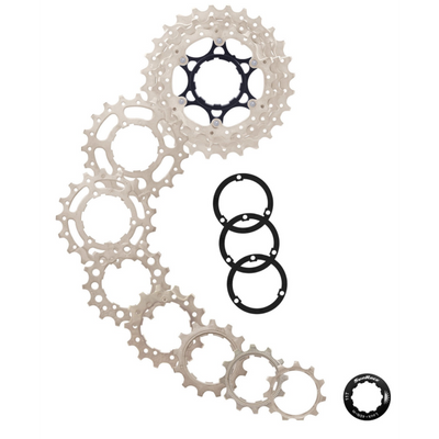 SunRace cassette 10 speed 11-28t. csrs0 zilver alu spider