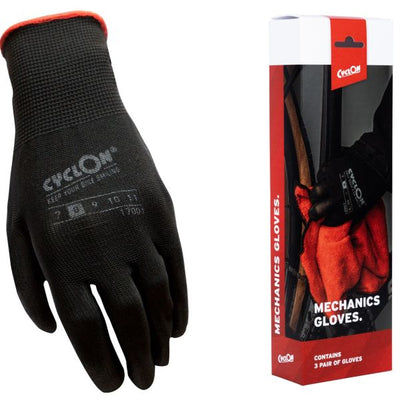 Cyclon montagehandschoenen m8 - rood (3 paar)