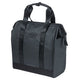 Basil tas grand tarpaulin shopper zwart mik hooks | 23l