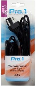 Enzo pro-1 recordersnoeren 230 volt 5 meter - 9296210