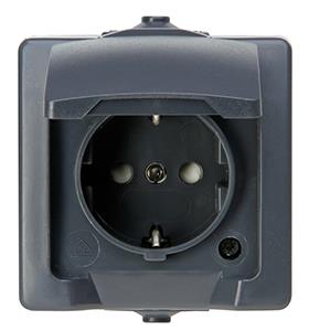 Enzo kopp swd opbouw stopcontact ra antraciet - 4628220