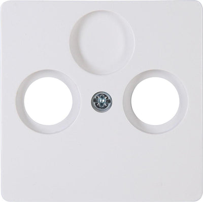 Enzo kopp hk05 arctic wit afdekplaat voor coax - 4621440