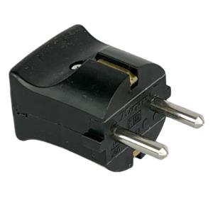 Enzo randaarde stekker zwart kopp 6141000