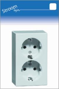 Peha lw opbouw stopcontact ra dubbel - 6678995