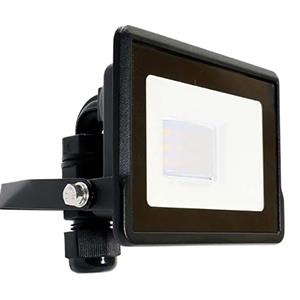 V-tac led bouwlamp 10w 6500k zwart + kabelinvoer - 9332105