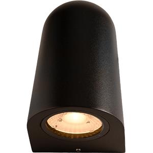 Tronix led wandlamp 5,8w pyramide zwart 2700k - 5082000