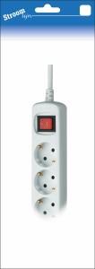 Stroomlijn tcd ra 4-voudig 1,5 meter snoer wit 6672565