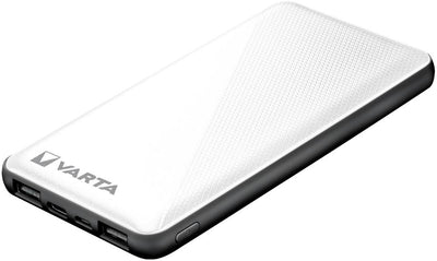 Enzo varta powerbank 10.000ma zilver + led indicatie usb en usb-c - 3509010