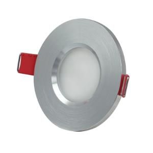 Tronix inbouwspot vast rond 84mm geborsteld aluminium ip65 - 5011010