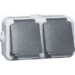 Peha swd opbouw stopcontact dubbel horizontaal - 4657962