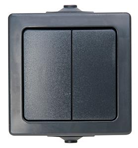 Enzo kopp swd opbouw schakelaar serie antraciet - 4628270
