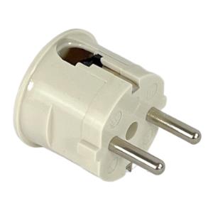 Enzo randaarde stekker haaks bakeliet mk wit - 6140594
