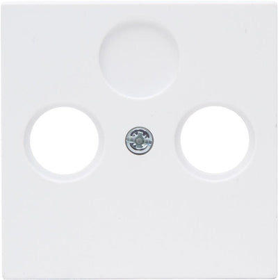 Enzo kopp hk07 pure mat wit afdekplaat voor coax - 4624040