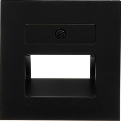 Enzo kopp hk07 pure mat zwart afdekplaat utp dubbel - 4624560