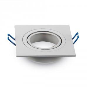 V-tac inbouw spot verstelbaar 50mm vierkant wit 5013354