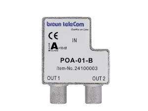Enzo braun telecom push on iec splitter poa 1-upc - 2080040