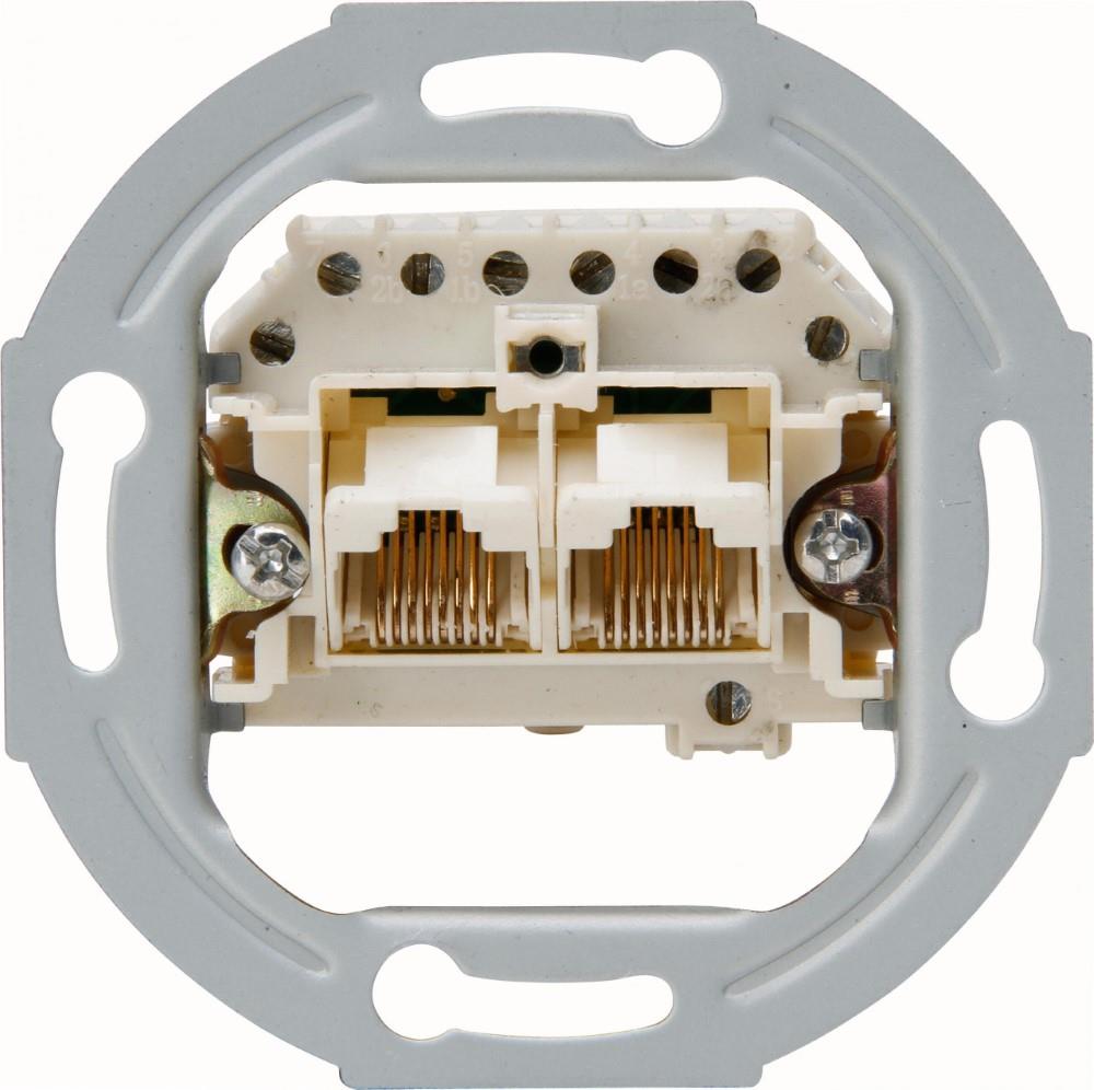 Enzo kopp inbouw unit isdn cat5 2-voudig