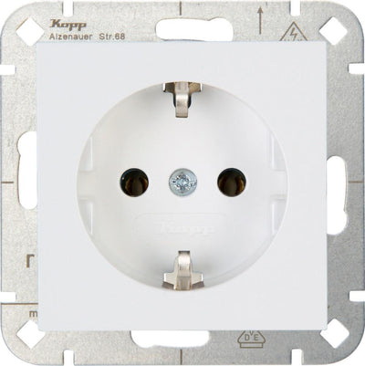 Enzo kopp hk07 pure mat wit inbouw stopcontact ra - 4624100