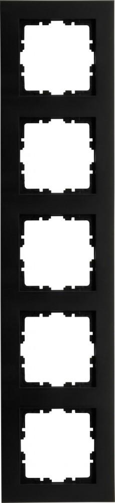 Enzo kopp hk07 pure mat zwart 5 voudig afdekraam - 4624740