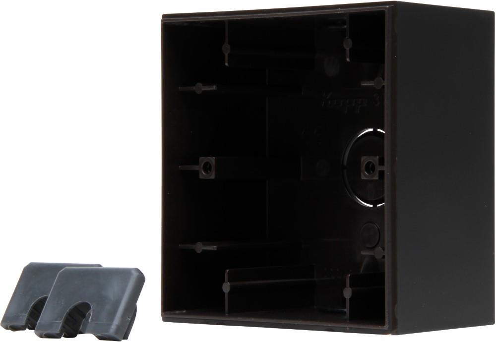Enzo kopp hk07 pure mat zwart 1 voudig opbouwdoos - 4624800