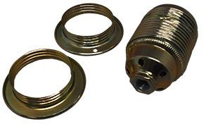 Enzo lamphouder e27 messing 2xring 6042845