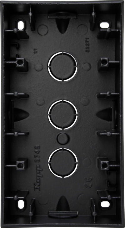Enzo kopp hk07 pure mat zwart 2 voudig opbouwdoos - 4624810