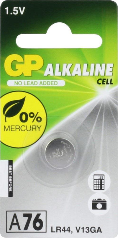 Gp a76 lr44 knoopcel blister (10 stuks)