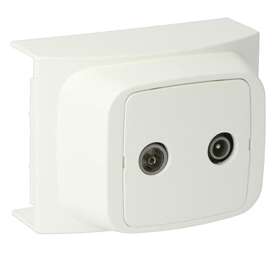 Enzo k40 rtv-antenne aansluitpunt wit - 4747255