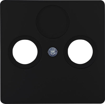 Enzo kopp hk05 mat zwart afdekplaat voor coax - 4621640