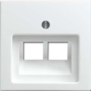 Busch jaeger wit afdekplaat utp dubbel - 4694070