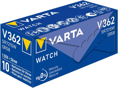 Varta 362 sr58 10 stuks in een doosje