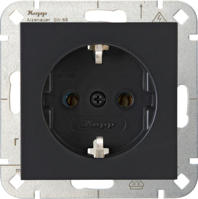 Enzo kopp hk07 antraciet inbouw stopcontact ra - 4623100