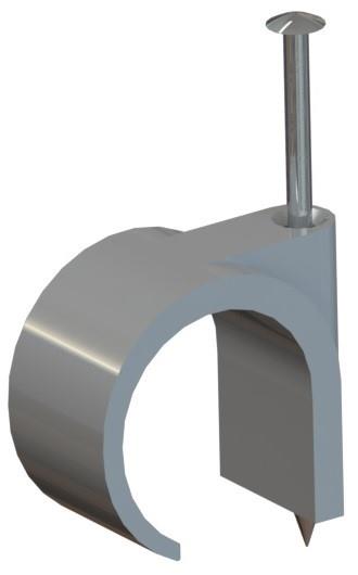 Enzo universele spijkerclip 16 19 mm grijs 4113280