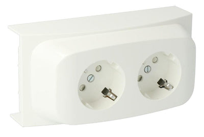 Enzo k40 contactdoos 2v ra wit