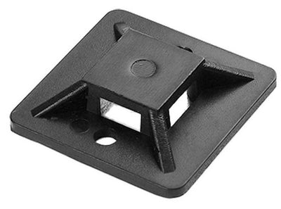Enzo orno plakzadel voor kabelbundelband 20x20mm zwart zak(50) - 4113482