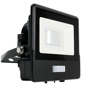 V-tac led bouwlamp | 10w | 6500k | ip65 | met sensor | body zwart - 9335205