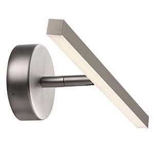 Nordlux led wandlamp ip s13 geborsteld staal 5.3w 3000k ip44 - 4801190