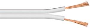 Enzo luidsprekersnoer 2 x 0,75 qmm wit - 1394527