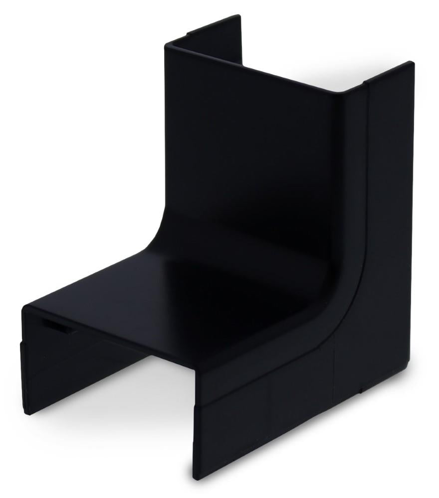Canalit systeem25 binnenbocht met bodemstuk 25x13mm zwart - 4745710