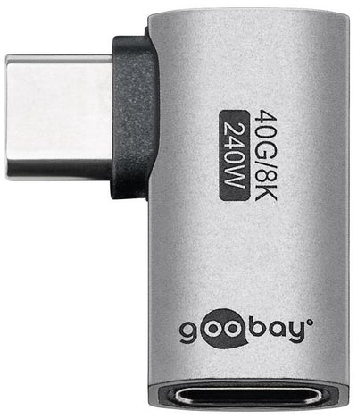 Enzo goobay usb-c adapter | male female | horizontaal | 90 graden adapter - 9550432