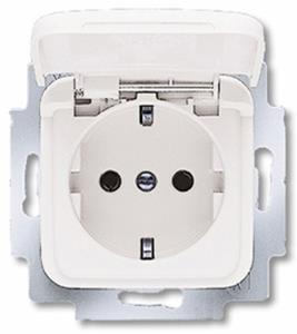 Busch jaeger bush jaeger stopcontact ra enkel wit busch j. m klapdeksel 4691825