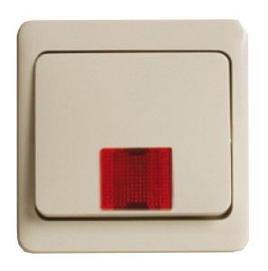 Peha wip wisselschakelaar controlelamp creme 4602051
