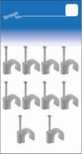 Spijkerclip 8-10 mm grijs voor xmvk jsl 10 stuks - 6613270